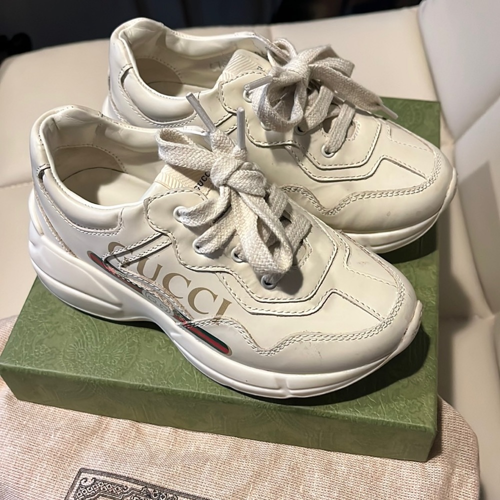 Gucci Toddler Rython Shoes Like New